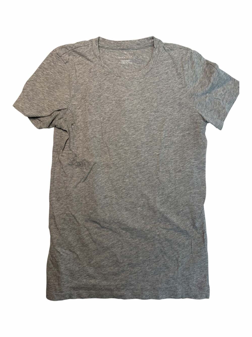 Everlane Organic Cotton Crew Neck T-Shirt Heather Gray XXS